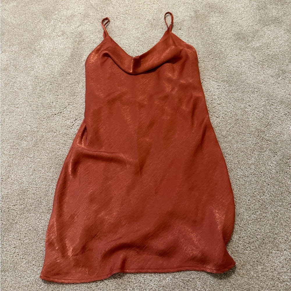 Altar'd State Terracotta Slip Dress
